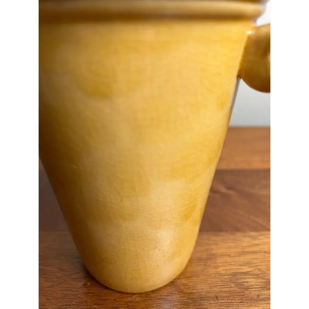 Vintage Bloomrite , Mustard Pottery Vase